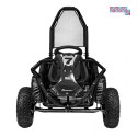 [GK008E] Gokart Mud Monster na akumulator 1x1000W 48V/20Ah koła pompowane sportowe siedzenie z pasami - czarny