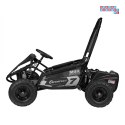 [GK008E] Gokart Mud Monster na akumulator 1x1000W 48V/20Ah koła pompowane sportowe siedzenie z pasami - czarny
