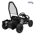 [GK008E] Gokart Mud Monster na akumulator 1x1000W 48V/20Ah koła pompowane sportowe siedzenie z pasami - czarny