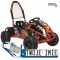 [GK008E] Gokart Mud Monster na akumulator 1x1000W 48V/20Ah koła pompowane sportowe siedzenie z pasami - pomarańczowy