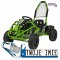 [GK008E] Gokart Mud Monster na akumulator 1x1000W 48V/20Ah koła pompowane sportowe siedzenie z pasami - zielony