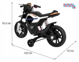 Night Rider Motor na akumulator z Kółkami pomocniczymi dla dzieci MP3 USB + Gaz w manetce