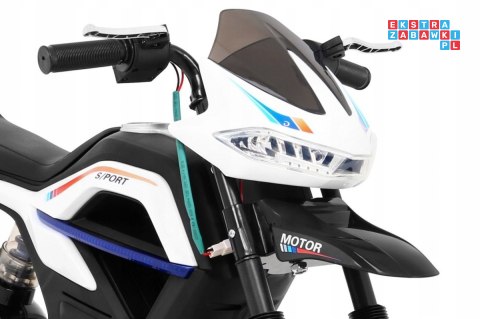 Night Rider Motor na akumulator z Kółkami pomocniczymi dla dzieci MP3 USB + Gaz w manetce