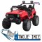 [HL598] OFF Road speed na akumulator 4x35W 12V/7Ah ekoskóra radio - czerwony