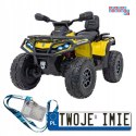 [CA005] Quad CAN-AM Outlander ATV na akumulator 4x200W 24V/7Ah EVA LED ekoskóra - żółty