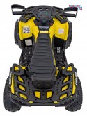 [CA005] Quad CAN-AM Outlander ATV na akumulator 4x200W 24V/7Ah EVA LED ekoskóra - żółty