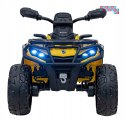 [CA005] Quad CAN-AM Outlander ATV na akumulator 4x200W 24V/7Ah EVA LED ekoskóra - żółty