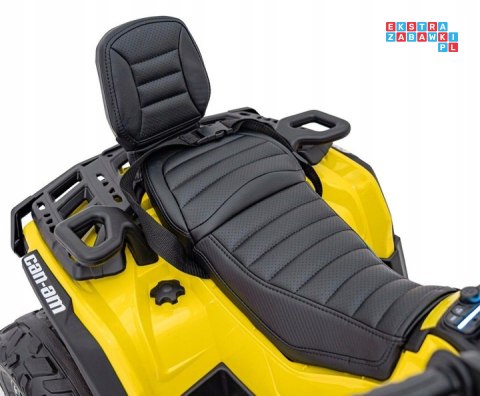 [CA005] Quad CAN-AM Outlander ATV na akumulator 4x200W 24V/7Ah EVA LED ekoskóra - żółty