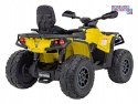 [CA005] Quad CAN-AM Outlander ATV na akumulator 4x200W 24V/7Ah EVA LED ekoskóra - żółty