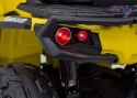 [CA005] Quad CAN-AM Outlander ATV na akumulator 4x200W 24V/7Ah EVA LED ekoskóra - żółty