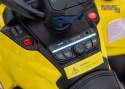 [CA005] Quad CAN-AM Outlander ATV na akumulator 4x200W 24V/7Ah EVA LED ekoskóra - żółty