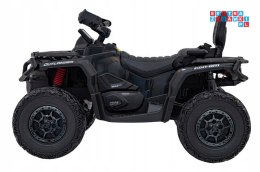 [CA005] Quad CAN-AM Outlander ATV na akumulator 4x200W 24V/7Ah EVA LED ekoskóra - czarny