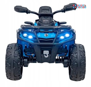 Niebieski Quad CAN-AM Outlander ATV na akumulator - 4x200W, 24V/7Ah, EVA, LED, ekoskóra [CA005]