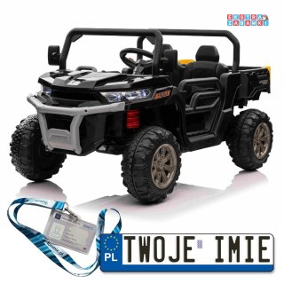 Pick-Up Speed 900 buggy na akumulator z napędem 4x4 - czarny, 4x45W, 12V/10Ah, LED, bagażnik, pilot [XMX-623]