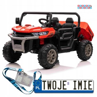 XMX-623 Pick-Up Speed 900 buggy na akumulator z napędem 4x4 - czerwony, 4x45W, 12V/10Ah, LED, bagażnik, pilot [XMX-623]