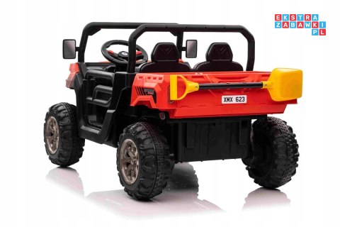 Pick-Up Speed 900 z napędem 4x4 Auto dla dzieci Ruchomy kiper Bagażnik Pilot Łopatka Audio LED