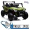 [13547] Autko terenowe S618 4x4 na akumulator 4x45W 24V/7Ah ekoskóra koła EVA Bluetooth LED - zielony