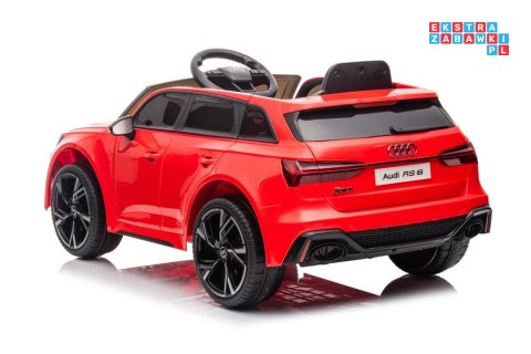 [11967] Audi RS6 na akumulator 2x45W 12/4.5Ah Pilot LED EVA - czerwony