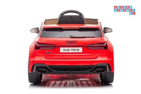 [11967] Audi RS6 na akumulator 2x45W 12/4.5Ah Pilot LED EVA - czerwony