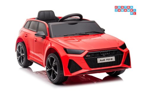 [11967] Audi RS6 na akumulator 2x45W 12/4.5Ah Pilot LED EVA - czerwony