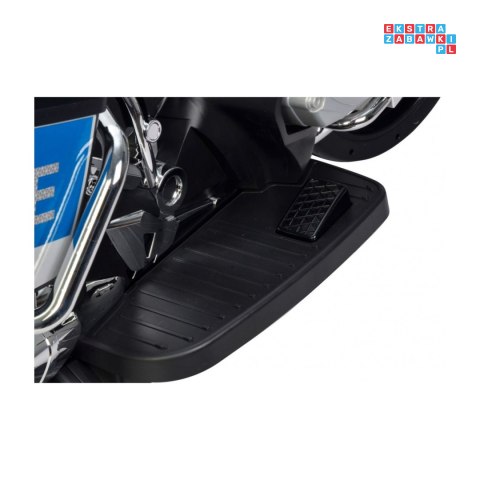 [PA.212.SR] Motocykl BMW policja 12V/7Ah koła EVA, kluczyk, policyjne światła LED