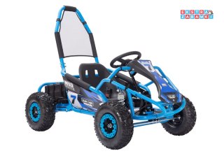 Buggy Niebieski na akumulator - niebieski, 1000W, bezszczotkowy, pompowane koła