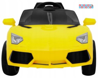 Żółte Autko Future na akumulator - 12V/4.5Ah, Wolny Start, EVA, MP3, USB, LED - [BBH-1188]