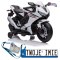 [13556] Motocykl Honda CBR 1000RR na akumulator 1x45W 12V/3.5Ah LED melodie i klakson - biały
