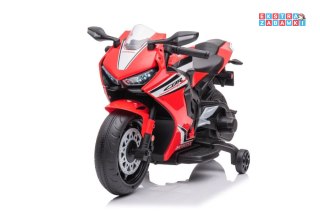Czerwony Motor Honda CBR 1000RR na akumulator - 1x45W, 12V/3.5Ah, LED, melodie i klakson - [13555]