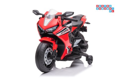 [13555] Motocykl Honda CBR 1000RR na akumulator 1x45W 12V/3.5Ah LED melodie i klakson - czerwony
