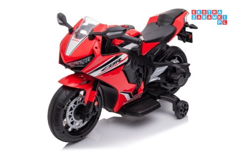 [13555] Motocykl Honda CBR 1000RR na akumulator 1x45W 12V/3.5Ah LED melodie i klakson - czerwony