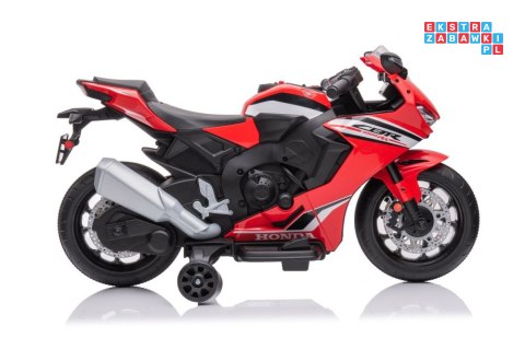 [13555] Motocykl Honda CBR 1000RR na akumulator 1x45W 12V/3.5Ah LED melodie i klakson - czerwony