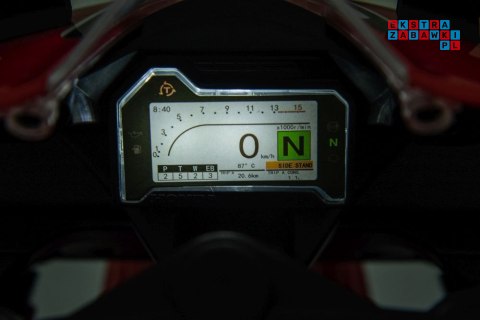 [13555] Motocykl Honda CBR 1000RR na akumulator 1x45W 12V/3.5Ah LED melodie i klakson - czerwony
