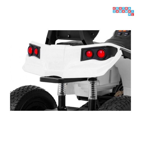 [BDM0906.AIR] Quad ATV Air na akumulator 2x45W 12V/7Ah Koła pompowane MP3 Wolny Start - biały