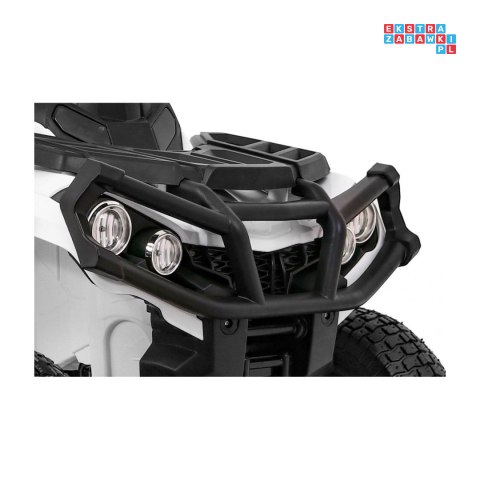 [BDM0906.AIR] Quad ATV Air na akumulator 2x45W 12V/7Ah Koła pompowane MP3 Wolny Start - biały