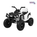 [BDM0906.AIR] Quad ATV Air na akumulator 2x45W 12V/7Ah Koła pompowane MP3 Wolny Start - biały
