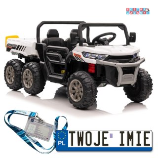 Pojazd XMX623B - ekoskóra, koła EVA, LED, MP4, Bluetooth, pasy