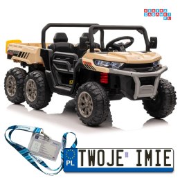 Pojazd XMX623B Na Akumulator 24V Ekoskóra Koła EVA LED MP4 Bluetooth Pasy