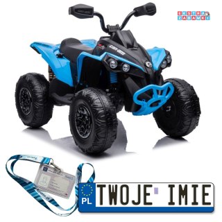 [13583] Quad CAN-AM Renegate na akumulator 4x45W 12V/7Ah Pilot Radio EVA LED - niebieski