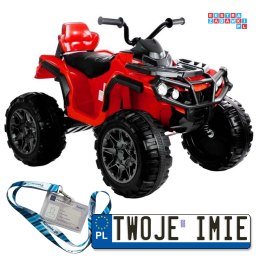 Pojazd Quad R/C 2x45W na akumulator dla dzieci ekoskóra EVA LED MP3