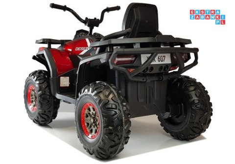[7493] Quad XMX607 lakierowany na akumulator 4x45W 12V/10Ah EVA LED - czerwony