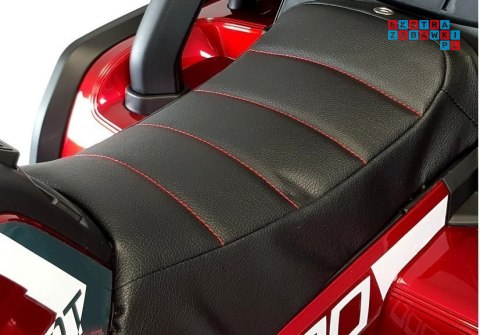 [7493] Quad XMX607 lakierowany na akumulator 4x45W 12V/10Ah EVA LED - czerwony