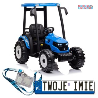 Traktor Hercules na akumulator - niebieski, 2x45W, Bluetooth, LED, Radio, pilot [10552]