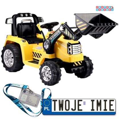 Traktor ZP1005 na akumulator - żółty, 2x45W, pilot, MP3 [2834]