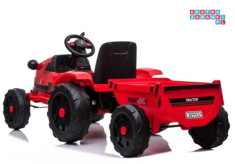 Pojazd Traktor na Akumulator z Przyczepą 2x45W Bluetooth Radio LED