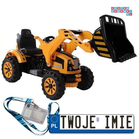 Pojazd Traktor na akumulator z Łyżką Koparka 2x45W