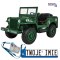 [JH-101] Pojazd wojskowy trzyosobowy na akumulator 4x45W 12V/14Ah EVA Wolny Start MP3 LED - zielony
