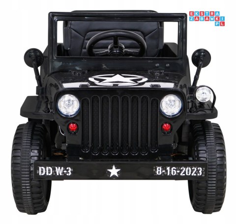 Pojazd Wojskowy Retro z napędem 4X4 na Pilota 2 Bagażniki Wolny Start MP3 LED