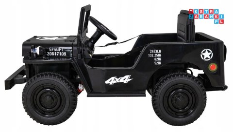 Pojazd Wojskowy Retro z napędem 4X4 na Pilota 2 Bagażniki Wolny Start MP3 LED