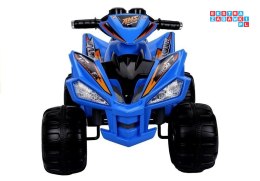 [2036] Quad na akumulator 2x45W 12V/7Ah Duże koła klakson LED MP3 - niebieski
